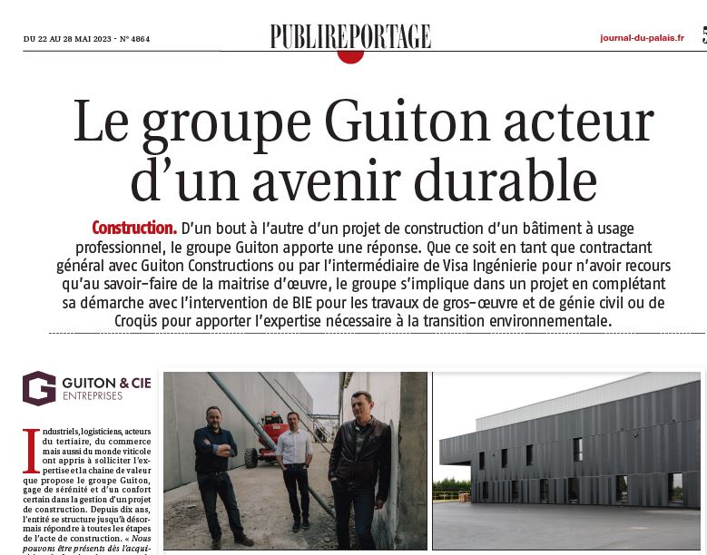 Article Journal du Palais - Groupe Guiton